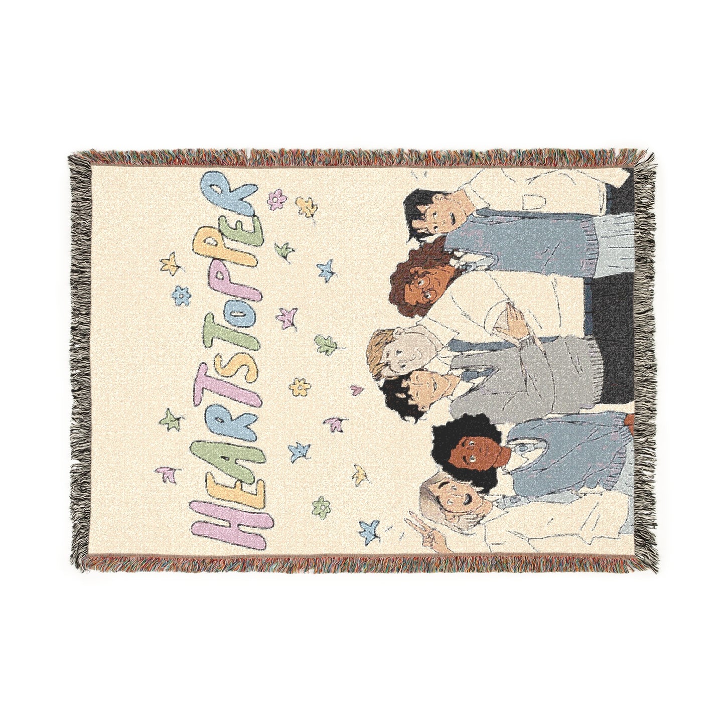 Cozy Woven Blanket for Heartstopper Fans, Perfect Gift for Home Decor, Cozy Nights, Valentine's Day, Birthday, Kids Room